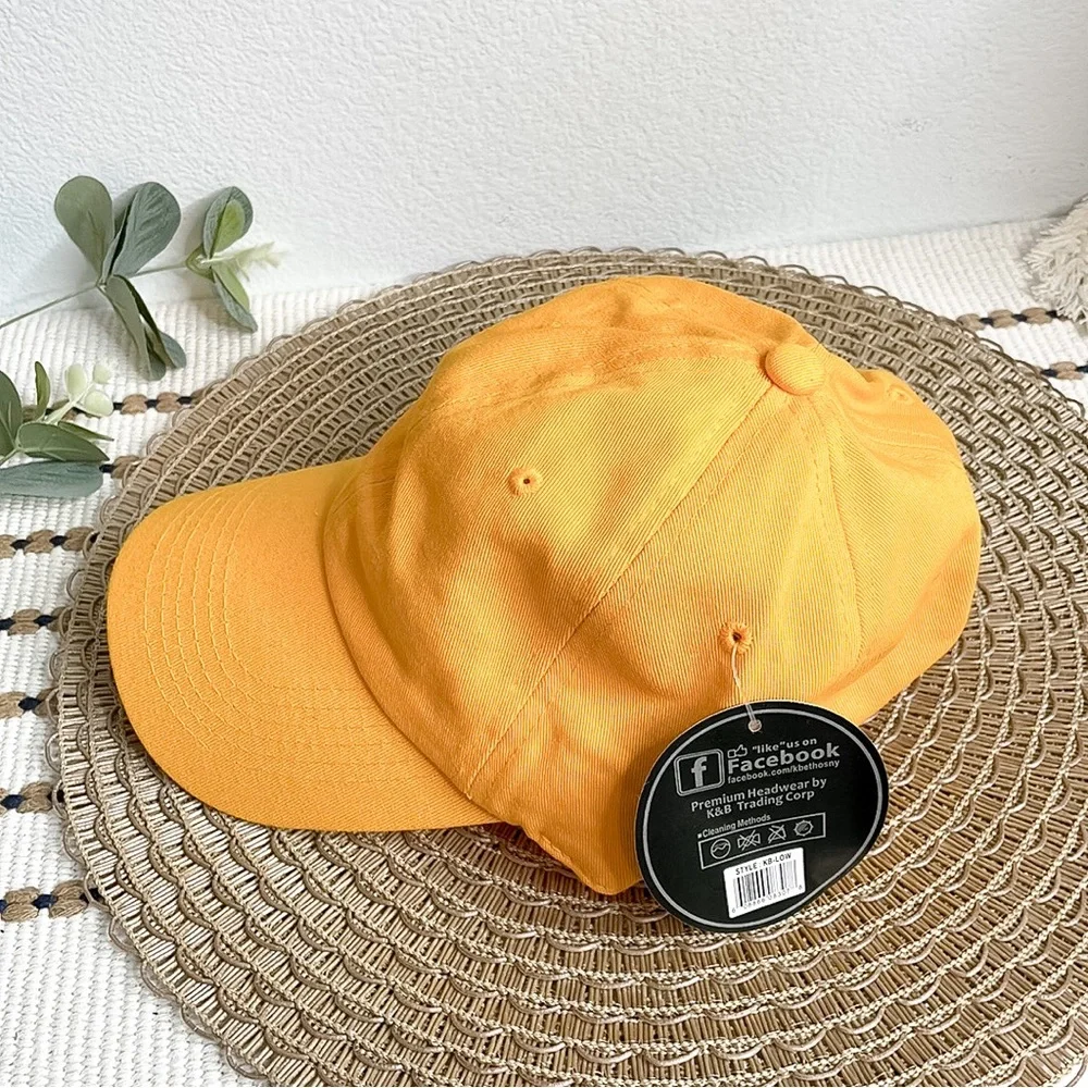 Amazon | Yellow Dad Hat Baseball Cap Adjustable Cotton Strapback